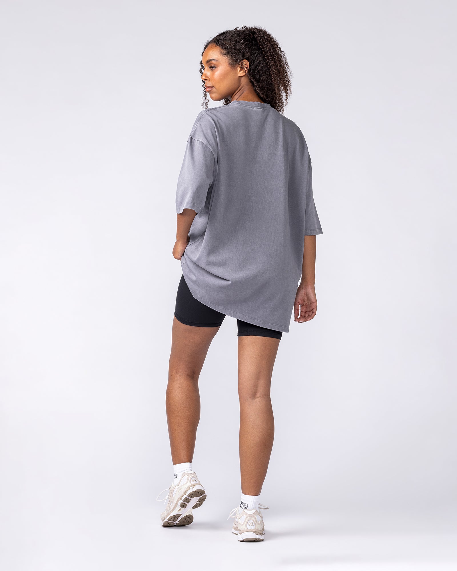 Muscle Nation T-Shirts Iron Skull Oversized Tee - Washed Tornado
