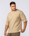 Muscle Nation T-Shirts Lee Lem Short Boxy Waffle Tee - Butterscotch