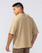 Muscle Nation T-Shirts Lee Lem Short Boxy Waffle Tee - Butterscotch