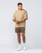 Muscle Nation T-Shirts Lee Lem Short Boxy Waffle Tee - Butterscotch