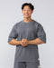 Muscle Nation T-Shirts Lee Lem Short Boxy Waffle Tee - Platinum Grey