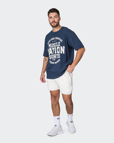 Muscle Nation T-Shirts Mens Team MN Oversized Tee - Navy