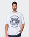 Muscle Nation T-Shirts Mens Team MN Oversized Tee - White