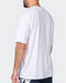 Muscle Nation T-Shirts Mens Team MN Oversized Tee - White