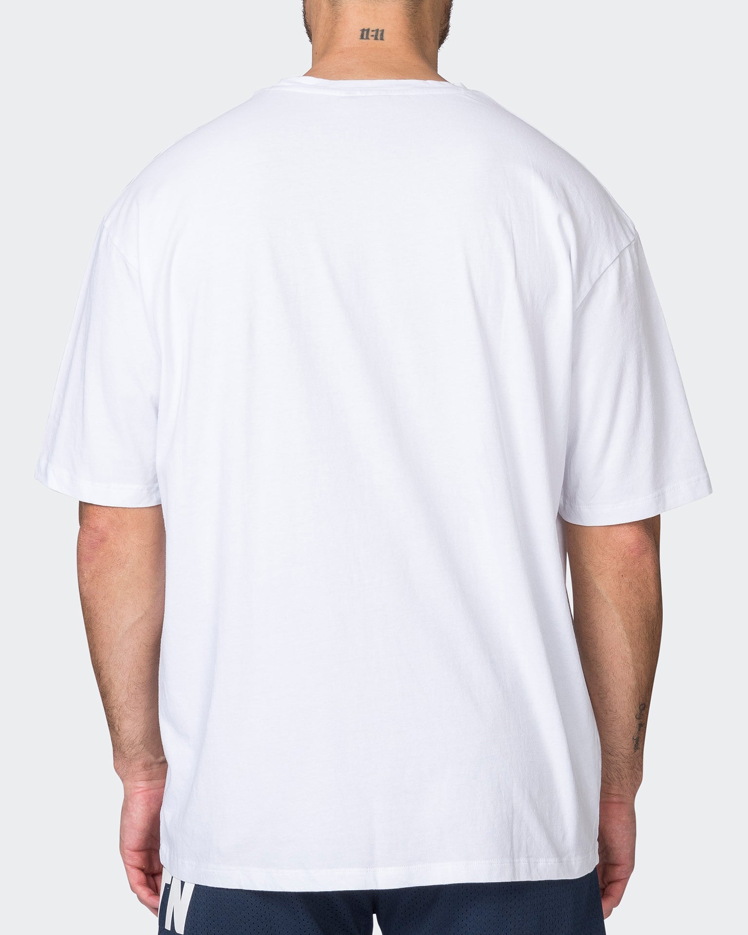 Muscle Nation T-Shirts Mens Team MN Oversized Tee - White