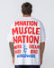 Muscle Nation T-Shirts Mens Tour Oversized Tee - White