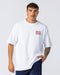 Muscle Nation T-Shirts Mens Tour Oversized Tee - White