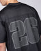 Muscle Nation T-Shirts Mesh Boxy Cropped Oversized Tee - Black