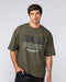 Muscle Nation T-Shirts Metal Oversized Tee - Dark Khaki