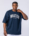 Muscle Nation T-Shirts MN Varsity Oversized Tee - Navy