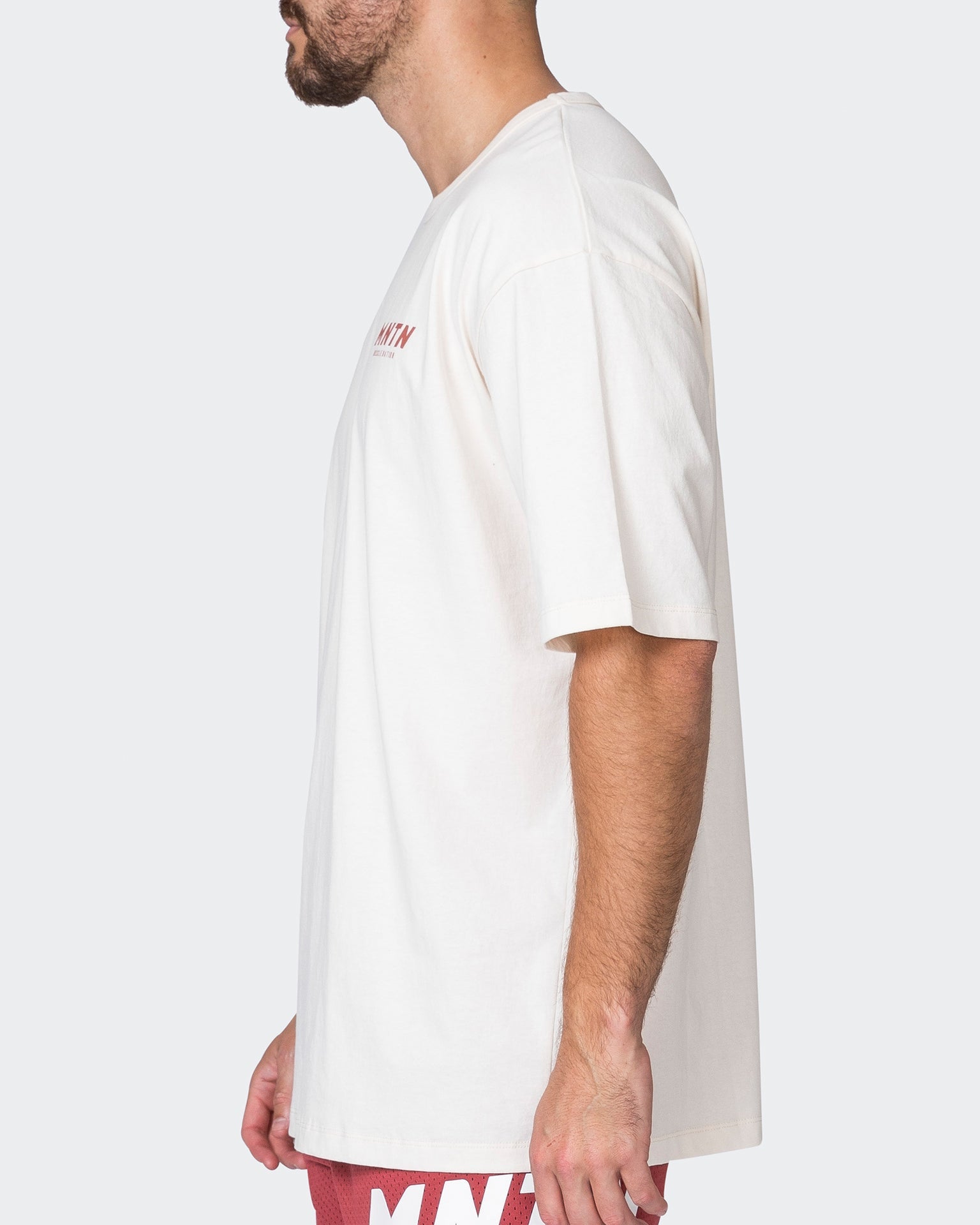 Muscle Nation T-Shirts MNTN Oversized Tee - Travertine