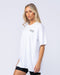 Muscle Nation T-Shirts Need Money Oversized Tee - White