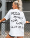 Muscle Nation T-Shirts Need Money Oversized Tee - White