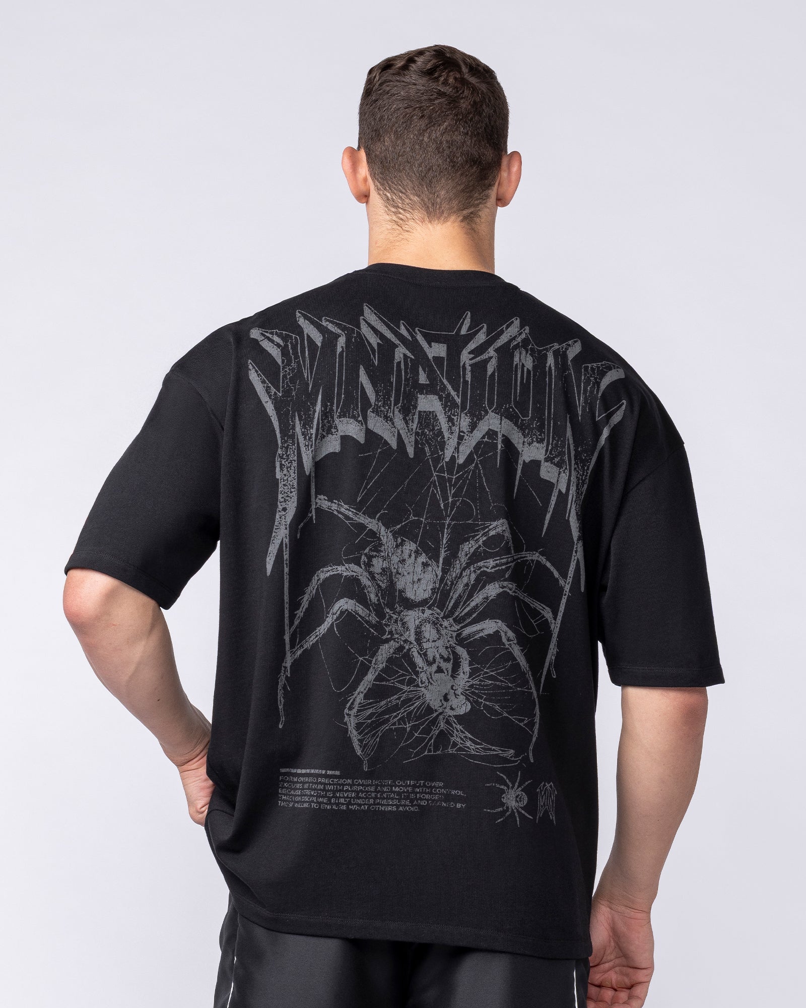 Muscle Nation T-Shirts Nightfall Oversized Tee - Black