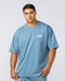 Muscle Nation T-Shirts Oversized Pocket Pump Cover - Pale Thunder