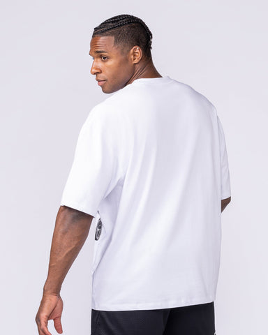 Muscle Nation T-Shirts Push The Limits Oversized Tee - White