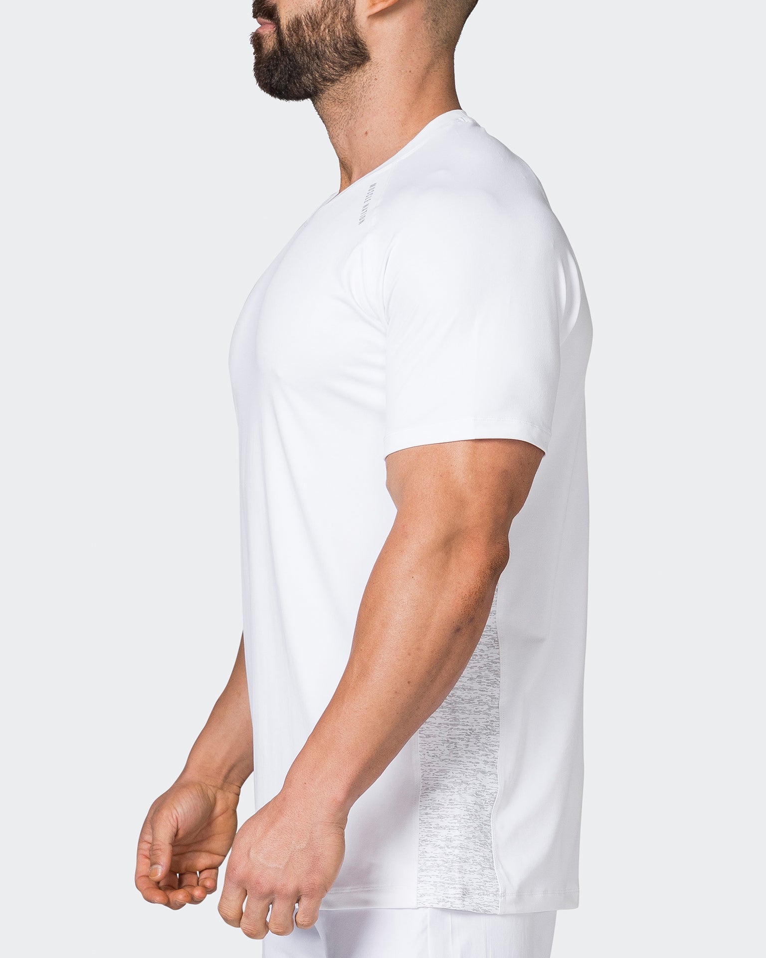 Muscle Nation T-Shirts Reflective Running Tee - White