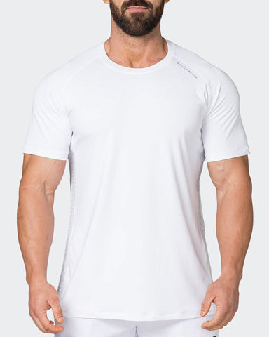 Muscle Nation T-Shirts Reflective Running Tee - White