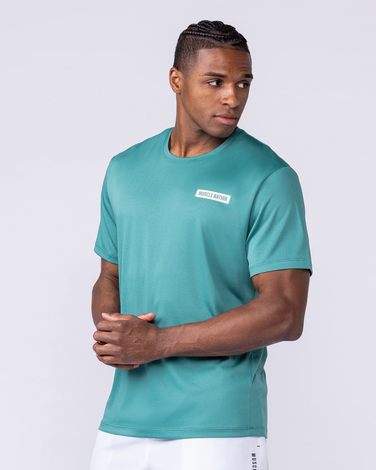 Muscle Nation T-Shirts Relaxed Active Tee - Alpine