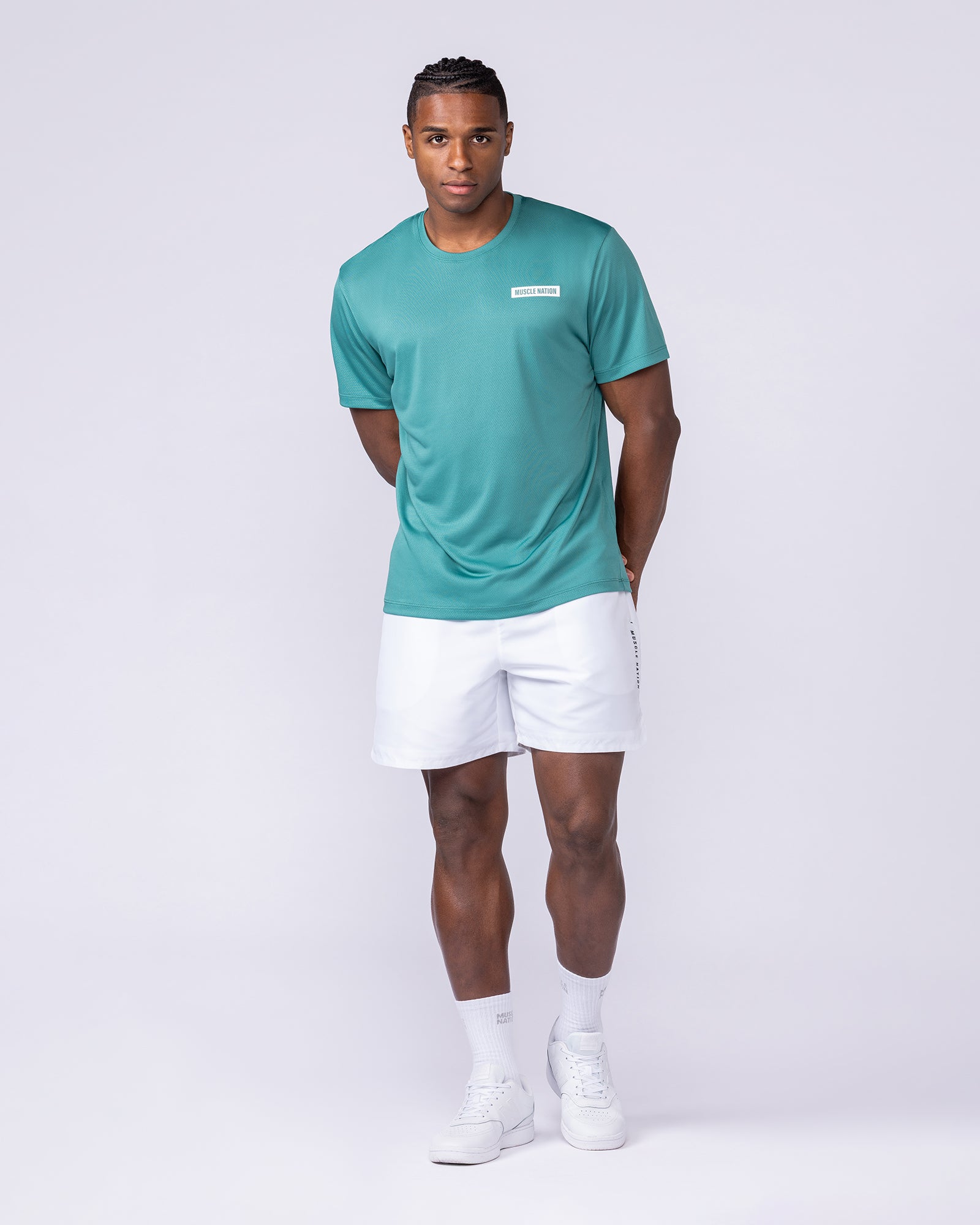 Muscle Nation T-Shirts Relaxed Active Tee - Alpine
