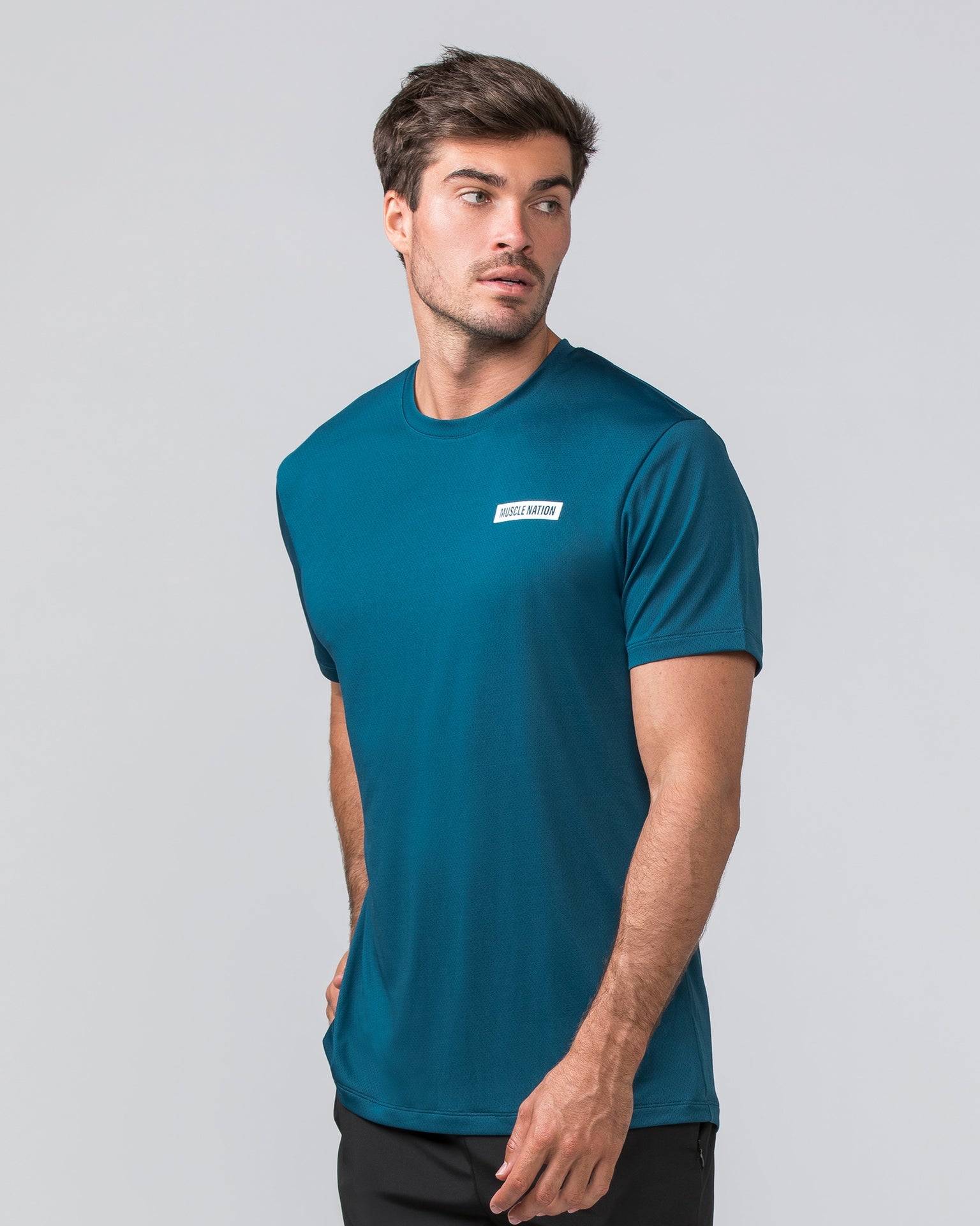 Muscle Nation T-Shirts Relaxed Active Tee - Tidal Teal