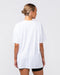 Muscle Nation T-Shirts Relaxed Rib Training Tee - White