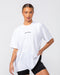Muscle Nation T-Shirts Relaxed Rib Training Tee - White