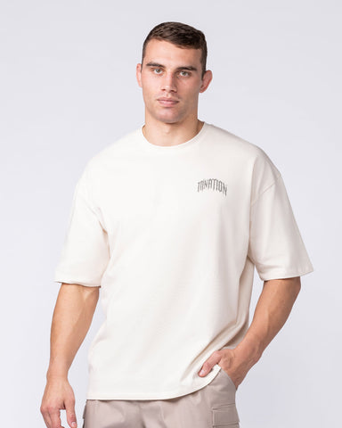 Muscle Nation T-Shirts Relic Oversized Tee - Travertine