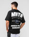 Muscle Nation T-Shirts Represent Oversized Tee - Black