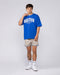 Muscle Nation T-Shirts Ringer Oversized Tee - Power Blue
