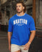 Muscle Nation T-Shirts Ringer Oversized Tee - Power Blue
