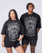 Muscle Nation T-Shirts Spartan Oversized Tee - Black