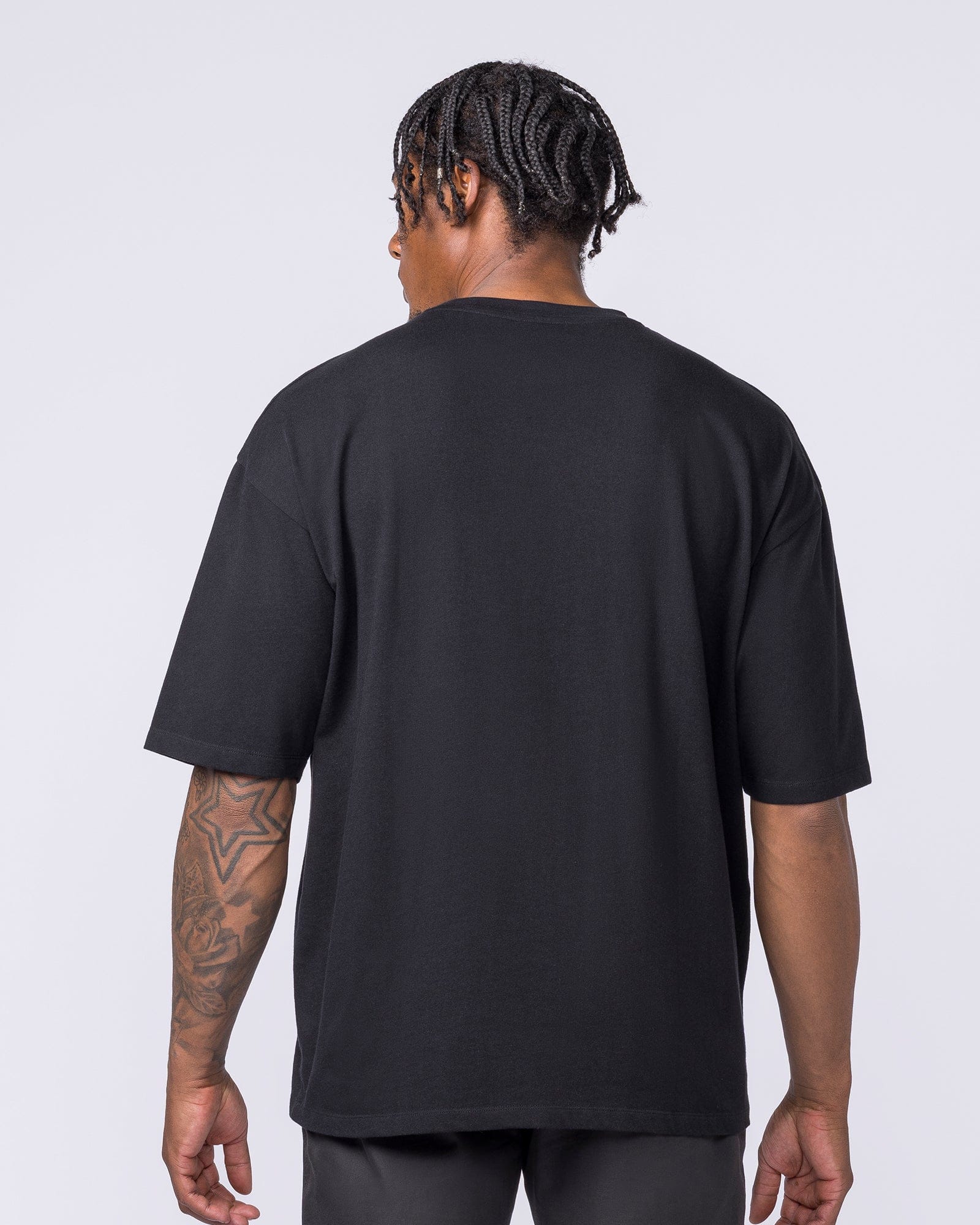 Muscle Nation T-Shirts Spartan Oversized Tee - Black