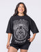 Muscle Nation T-Shirts Spartan Oversized Tee - Black