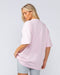 Muscle Nation T-Shirts Sporting Club Oversized Tee - Soft Pink