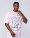 Muscle Nation T-Shirts Sporting Club Oversized Tee - Soft Pink