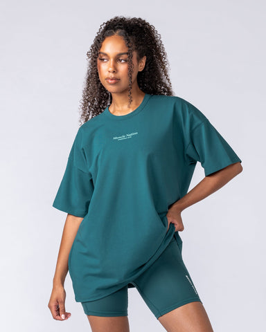 Muscle Nation T-Shirts Sports Division Oversized Tee - Hunter Green