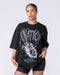 Muscle Nation T-Shirts Unchained Oversized Tee - Black