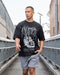 Muscle Nation T-Shirts Unchained Oversized Tee - Black