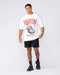 Muscle Nation T-Shirts Unchained Oversized Tee - White