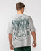 Muscle Nation T-Shirts Undefeated Oversized Tee - Grey Marl