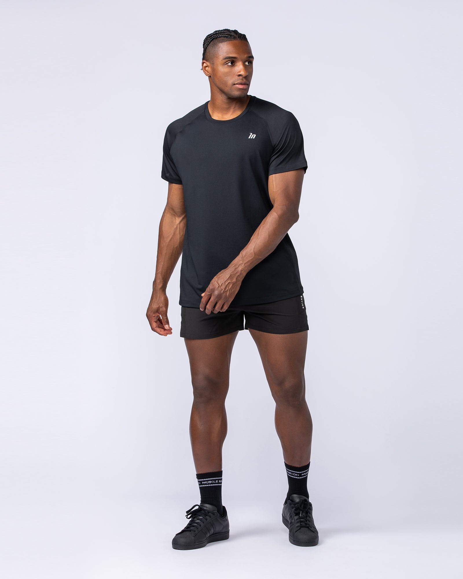Muscle Nation T-Shirts Ventilation Tee - Black