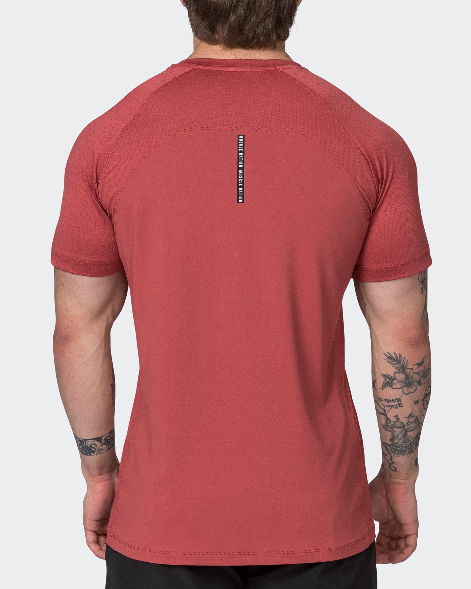 Muscle Nation T-Shirts Ventilation Tee - Dusty Red