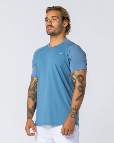 Muscle Nation T-Shirts Ventilation Tee - Elemental Blue