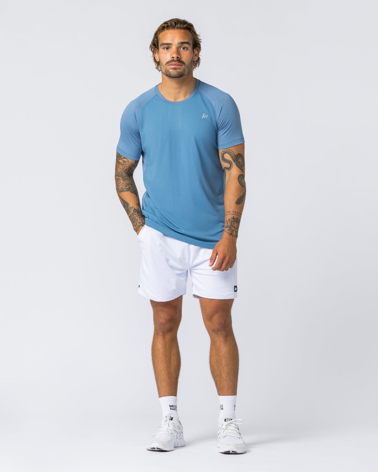 Muscle Nation T-Shirts Ventilation Tee - Elemental Blue
