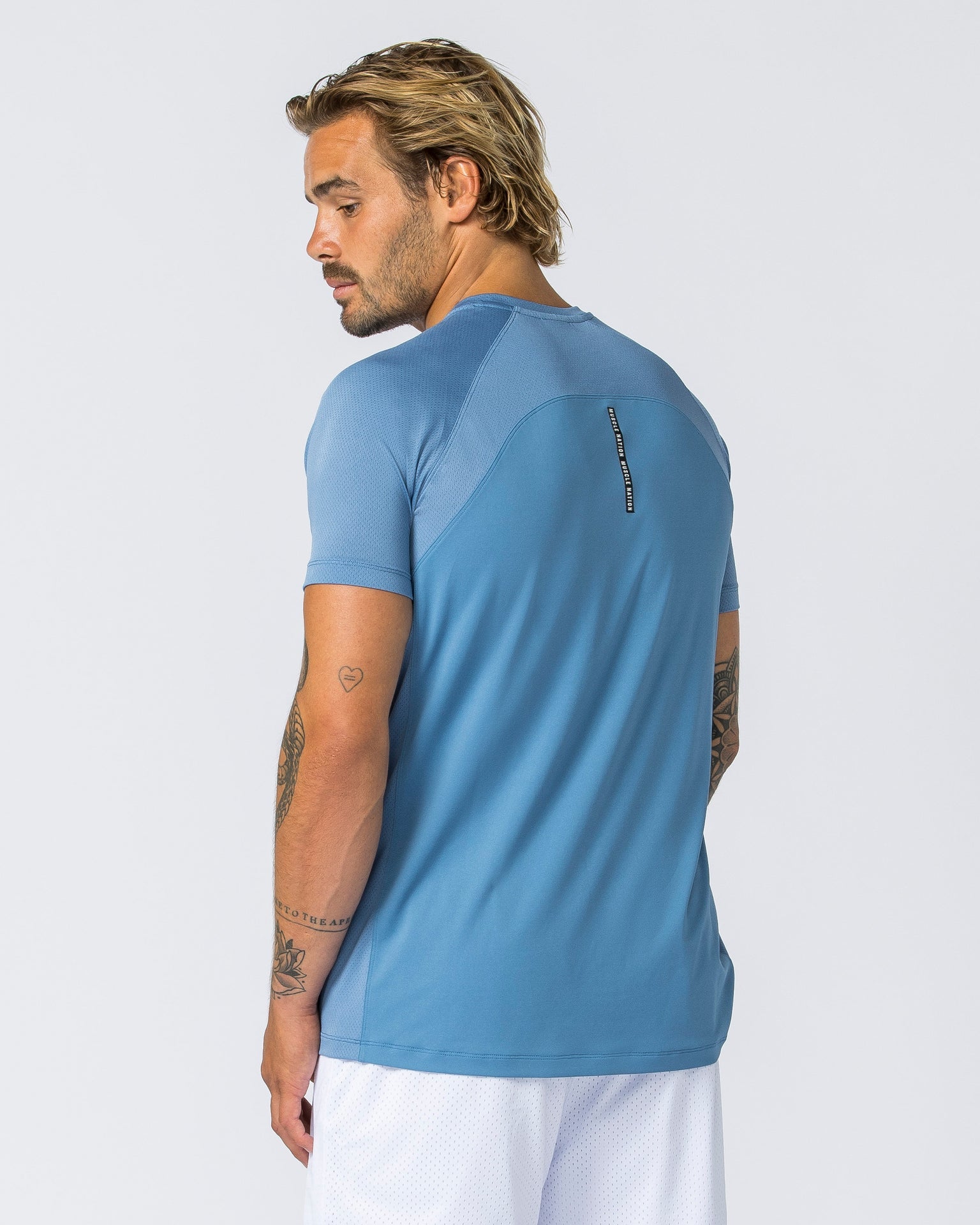 Muscle Nation T-Shirts Ventilation Tee - Elemental Blue