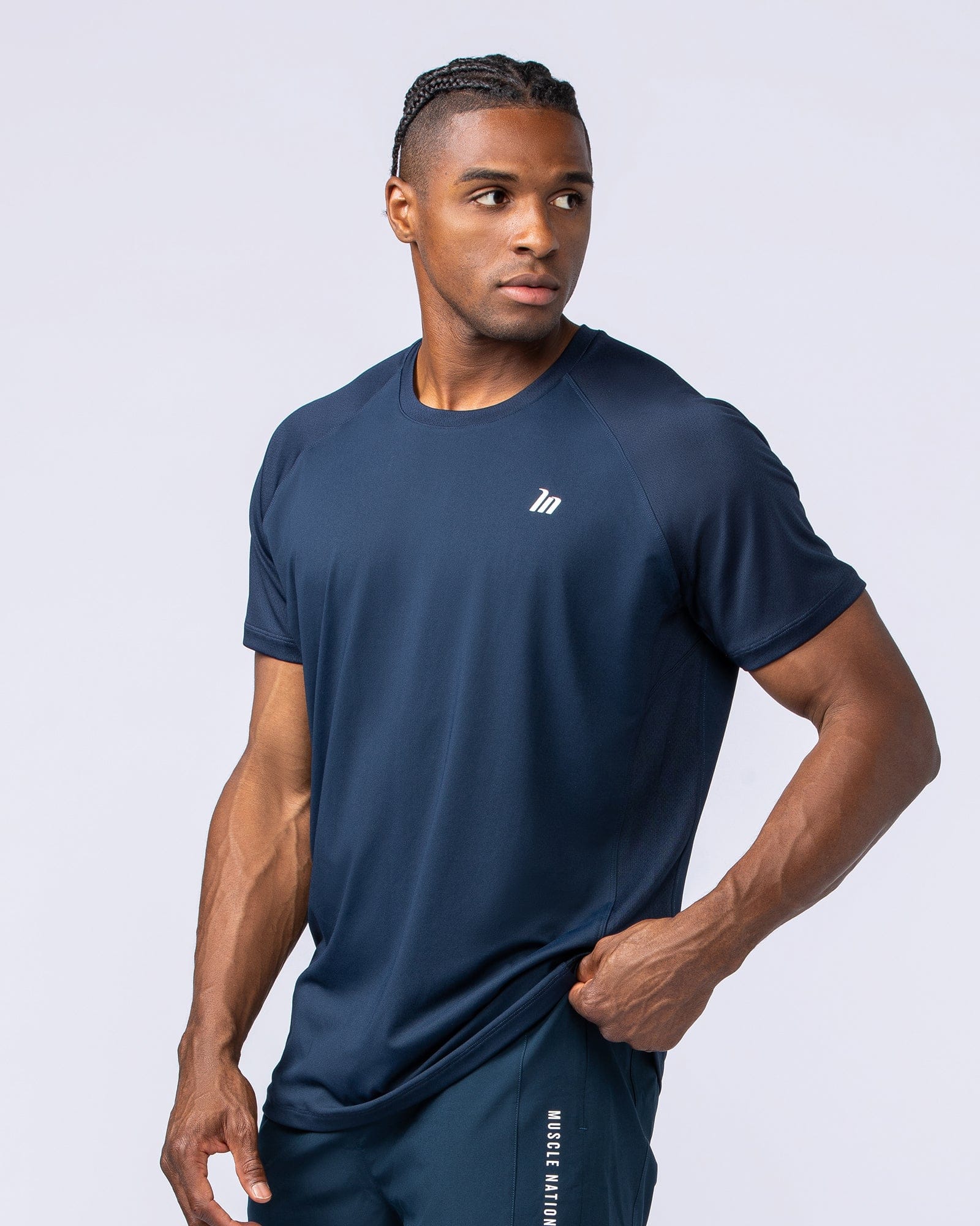 Muscle Nation T-Shirts Ventilation Tee - Navy