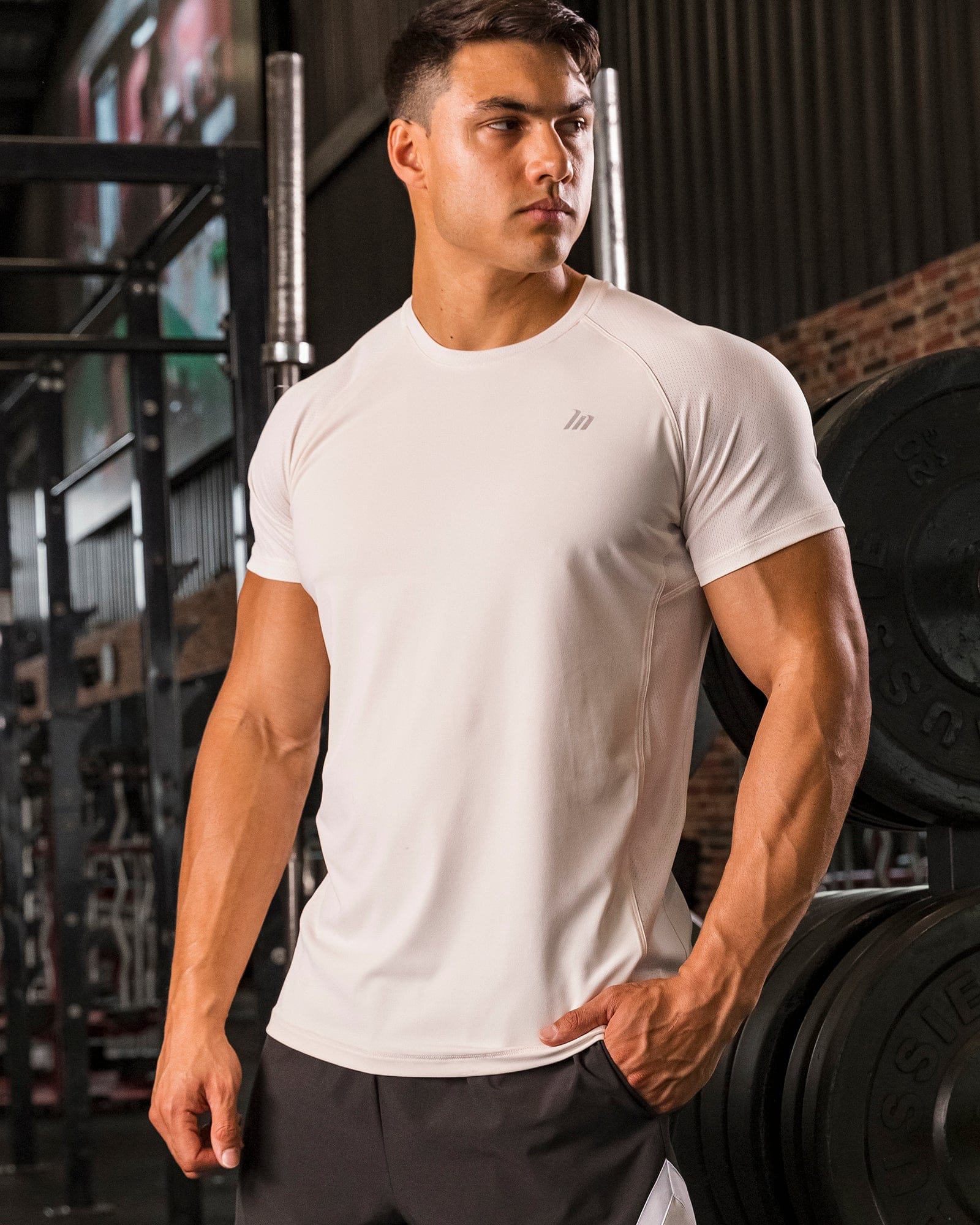 Muscle Nation T-Shirts Ventilation Tee - Travertine