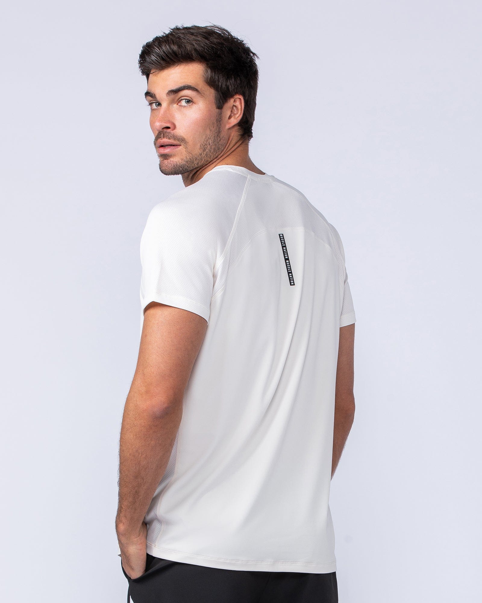 Muscle Nation T-Shirts Ventilation Tee - Travertine