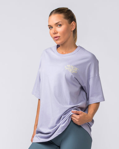 Muscle Nation T-Shirts Copy of Womens Bubble Warp Oversized Heavy Tee - Sherbet
